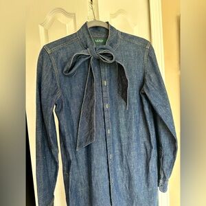 Ralph Lauren Blue Denim ladies dress